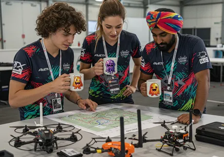 Equipas de corridas de drones