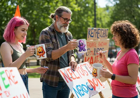 Equipas de comícios e ações cívicas