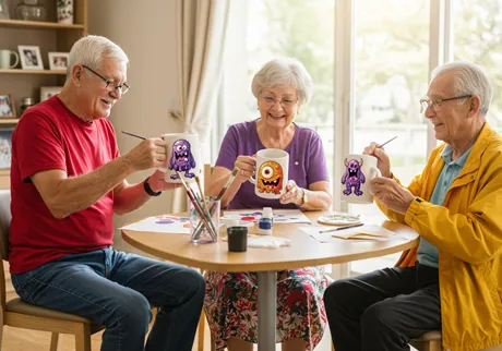 Equipas de atividades em lares de idosos